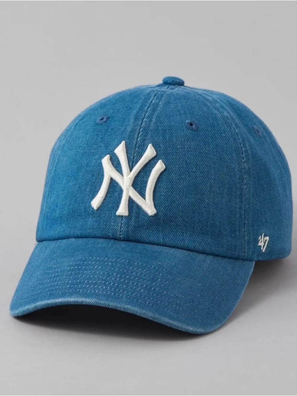 '47 New York Yankees Denim Baseball Hat One Size Blue Denim